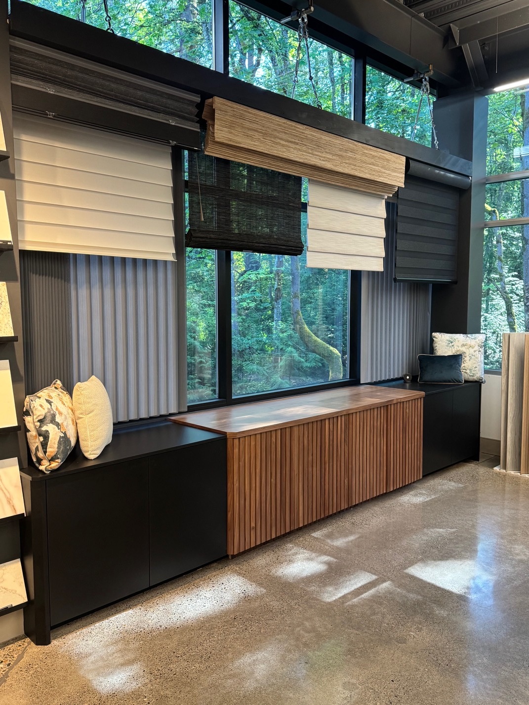 Blinds by Paulson's Hillsboro showroom displays and sample bar